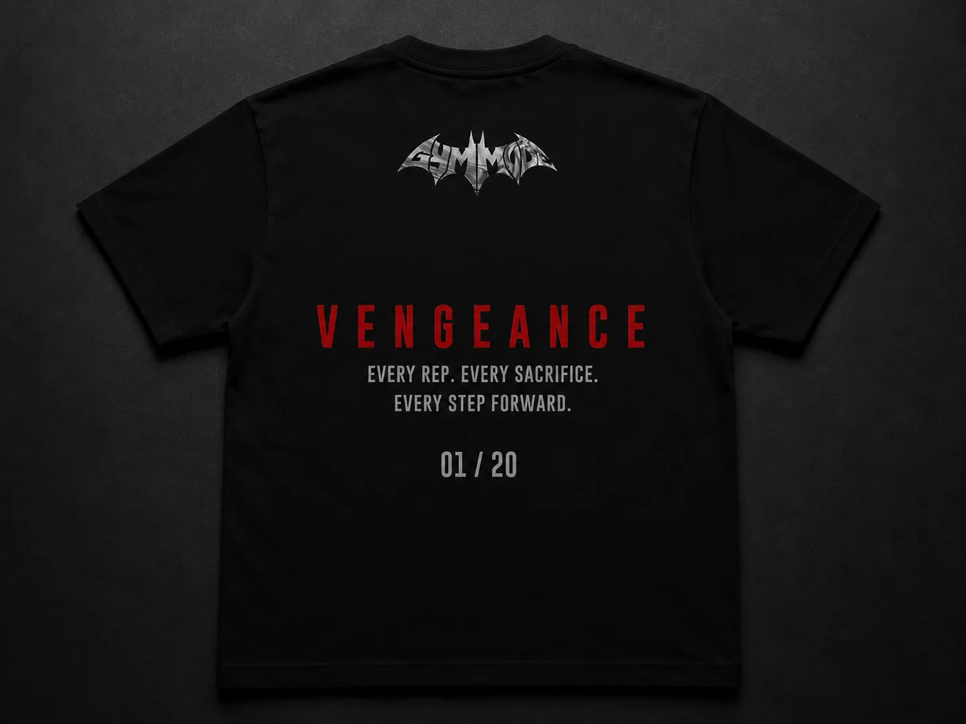 PROJECT 01 VENGEANCE black tee back